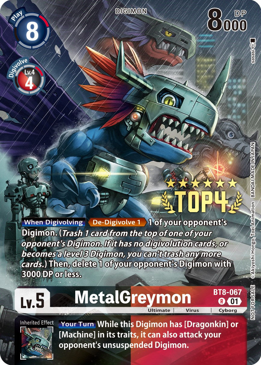 MetalGreymon [BT8-067] (Digimon 3-On-3 November 2023 Top 4) [New Awakening] | Event Horizon Hobbies CA