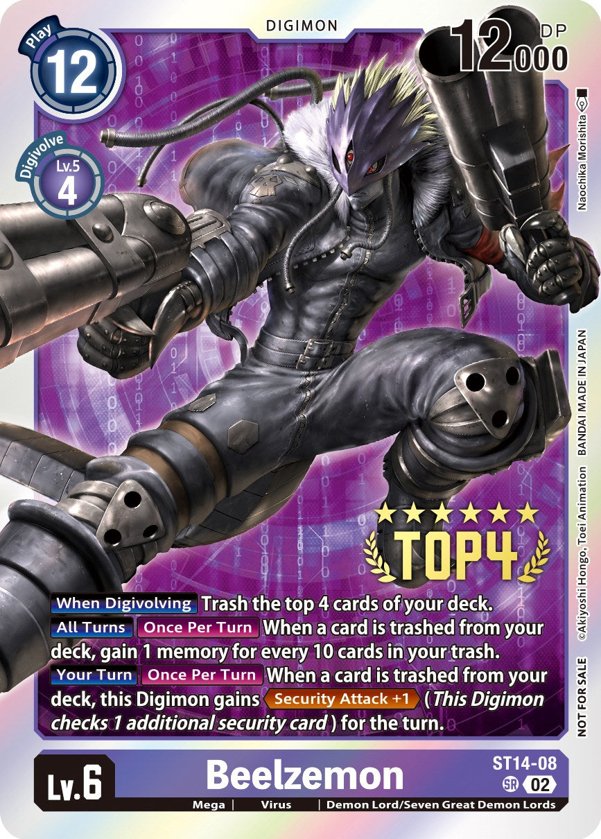 Beelzemon [ST14-08] (Digimon 3-On-3 November 2023 Top 4) [Starter Deck: Beelzemon Advanced Deck Set] | Event Horizon Hobbies CA