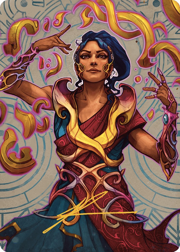 Saheeli, the Sun's Brilliance Art Card (Gold-Stamped Signature) [The Lost Caverns of Ixalan Art Series] | Event Horizon Hobbies CA