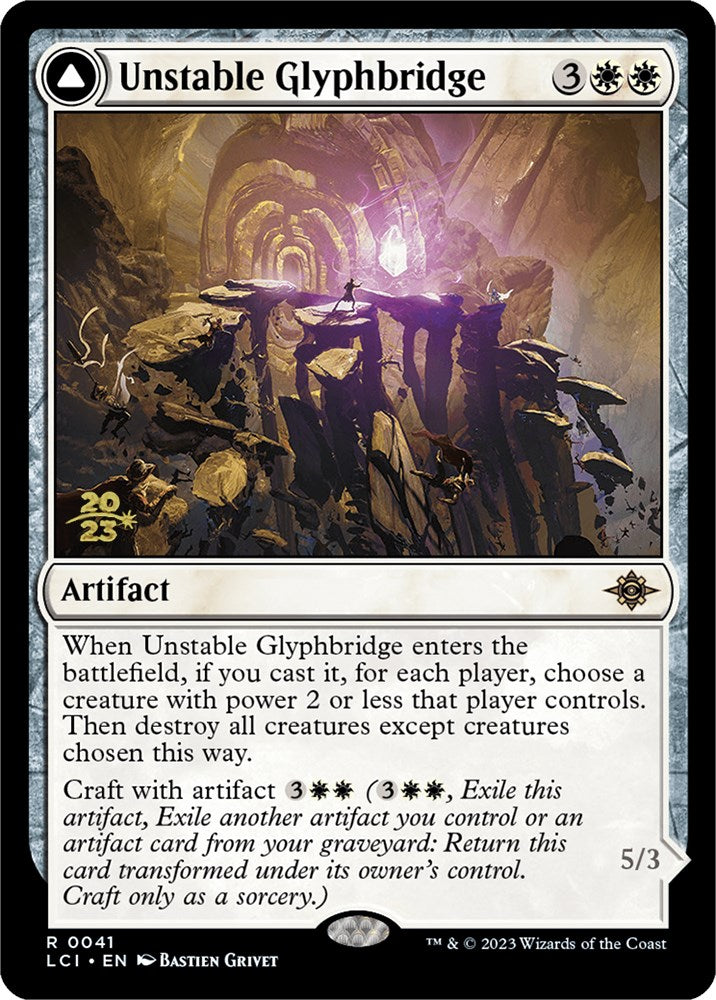 Unstable Glyphbridge // Sandswirl Wanderglyph [The Lost Caverns of Ixalan Prerelease Cards] | Event Horizon Hobbies CA