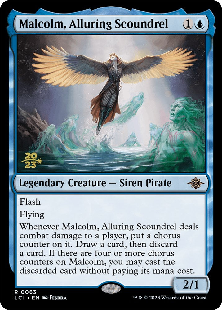 Malcolm, Alluring Scoundrel [The Lost Caverns of Ixalan Prerelease Cards] | Event Horizon Hobbies CA