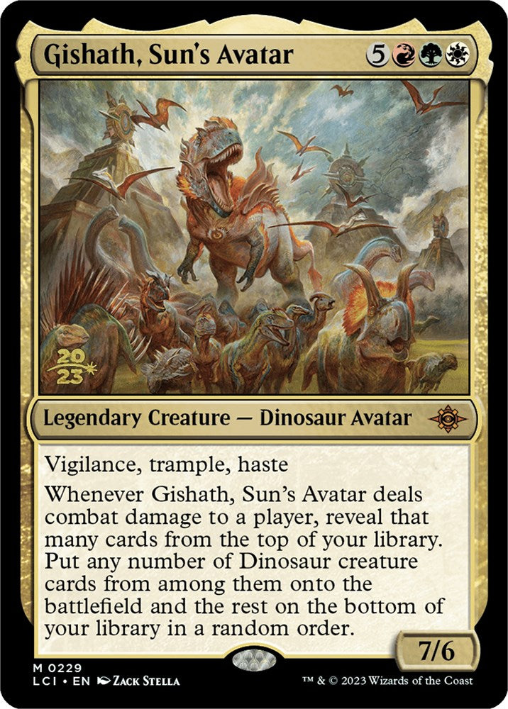 Gishath, Sun's Avatar (LCI) [The Lost Caverns of Ixalan Prerelease Cards] | Event Horizon Hobbies CA