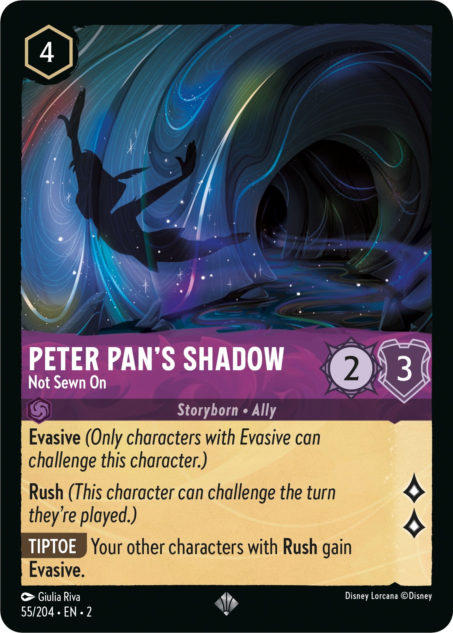 Peter Pan's Shadow - Not Sewn On (55/204) [Rise of the Floodborn] | Event Horizon Hobbies CA