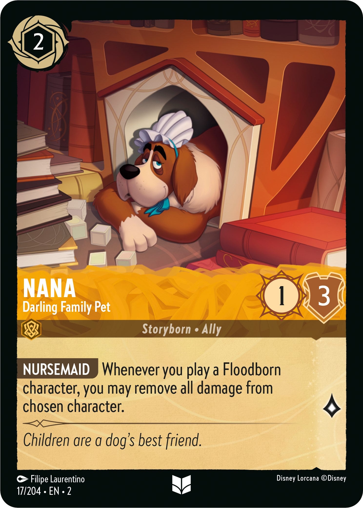 Nana - Darling Family Pet (17/204) [Rise of the Floodborn] | Event Horizon Hobbies CA