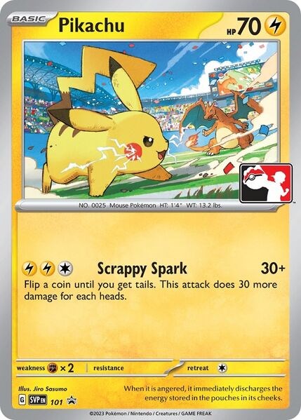 Pikachu (101) (Play Pokemon Promo) [League & Championship Cards] | Event Horizon Hobbies CA