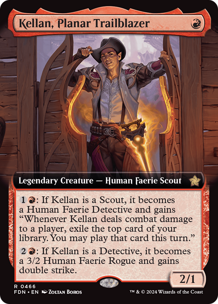 Kellan, Planar Trailblazer (Extended Art) [Foundations] | Event Horizon Hobbies CA