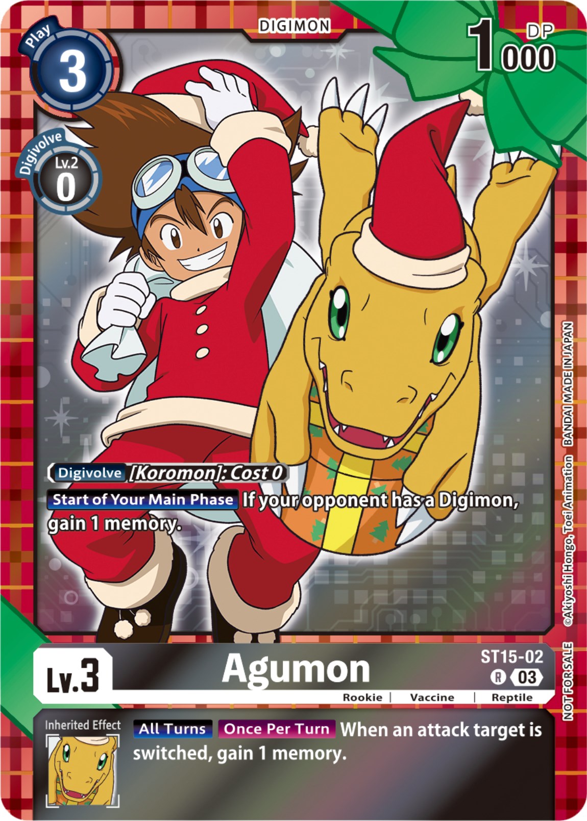 Agumon [ST15-02] (Winter Holiday 2023) [Starter Deck: Dragon of Courage] | Event Horizon Hobbies CA