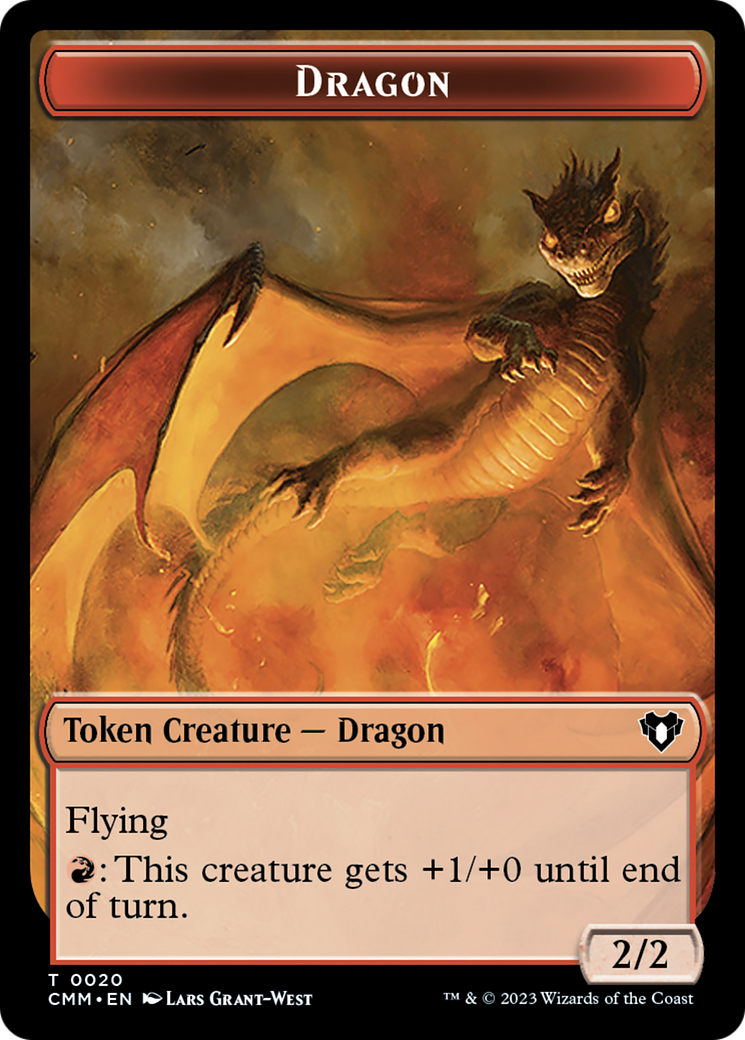 Dragon Token (20) [Commander Masters Tokens] | Event Horizon Hobbies CA