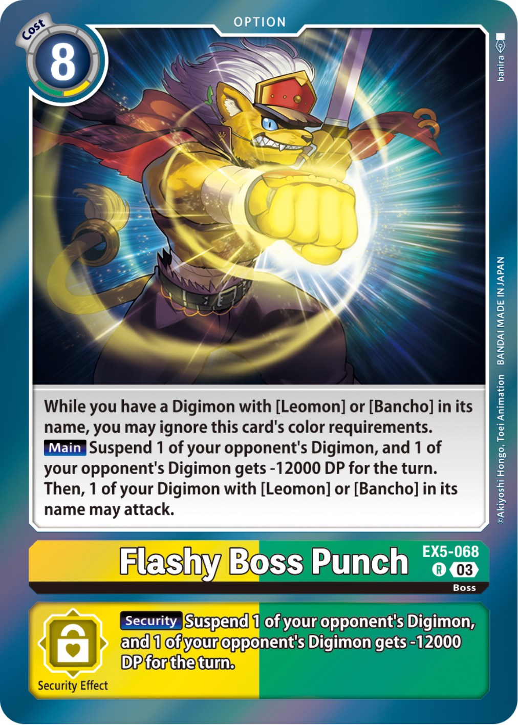 Flashy Boss Punch [EX5-068] [Animal Colosseum] | Event Horizon Hobbies CA