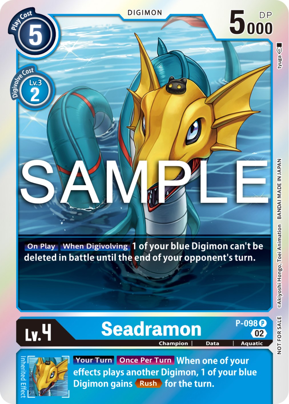 Seadramon [P-098] - P-098 (Limited Card Pack Ver.2) [Promotional Cards] | Event Horizon Hobbies CA