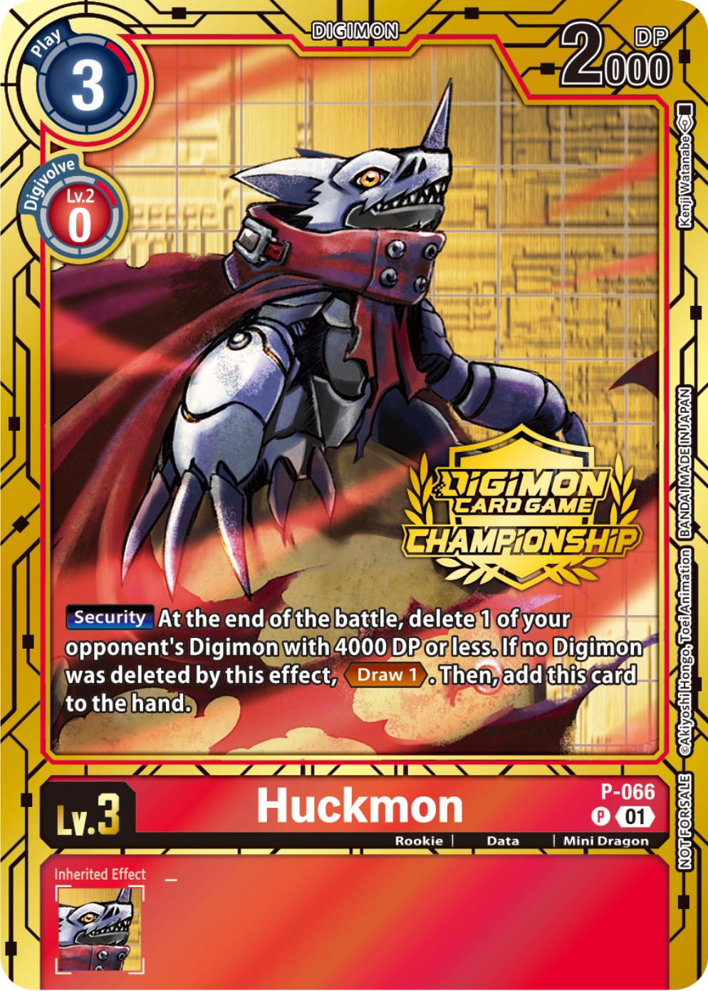 Huckmon [P-066] (Championship 2023 Gold Card Set) [Promotional Cards] | Event Horizon Hobbies CA