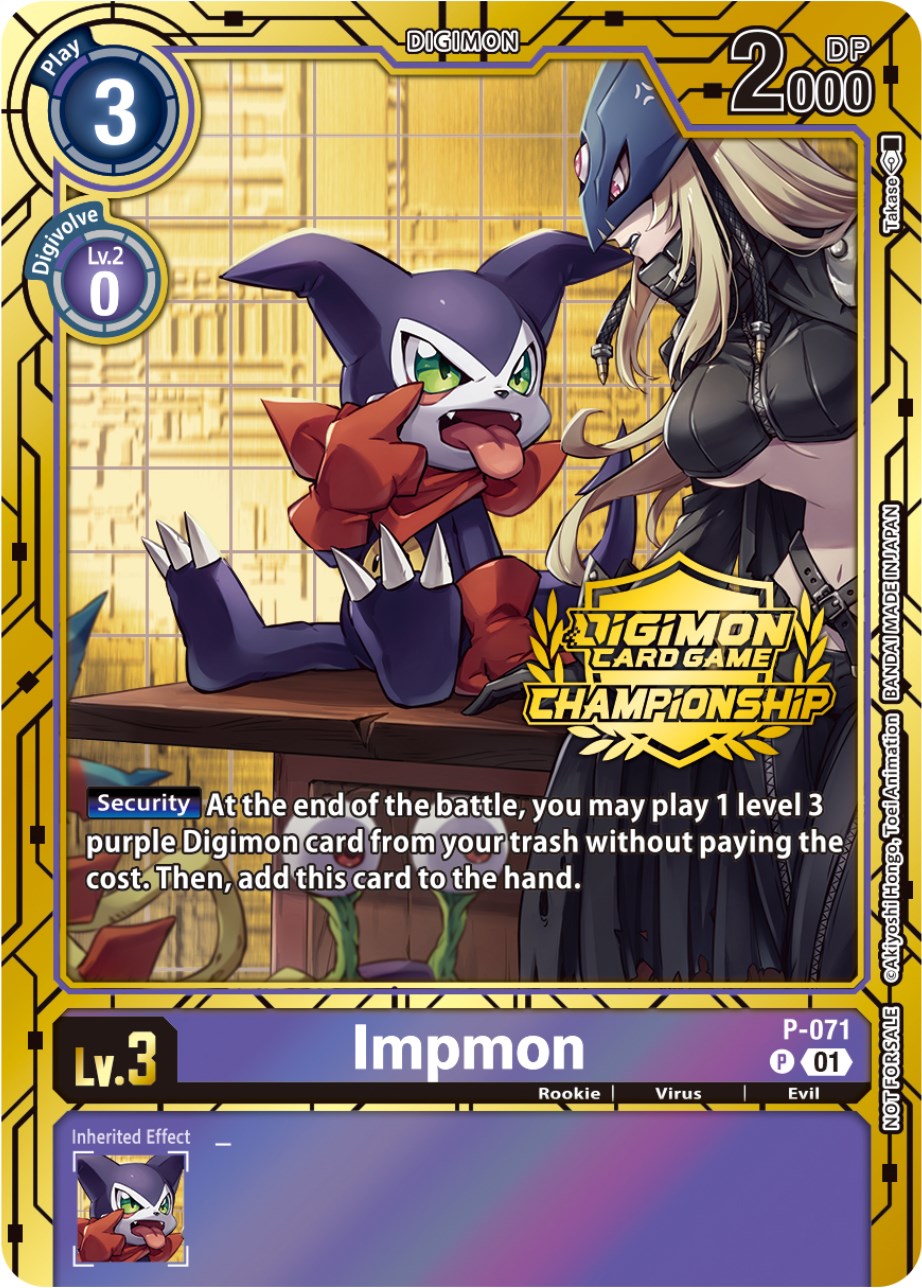 Impmon [P-071] (Championship 2023 Gold Card Set) [Promotional Cards] | Event Horizon Hobbies CA