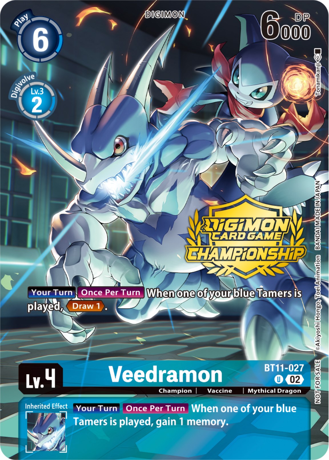 Veedramon [BT11-027] (Championship 2023 Tamers Pack) [Dimensional Phase Promos] | Event Horizon Hobbies CA