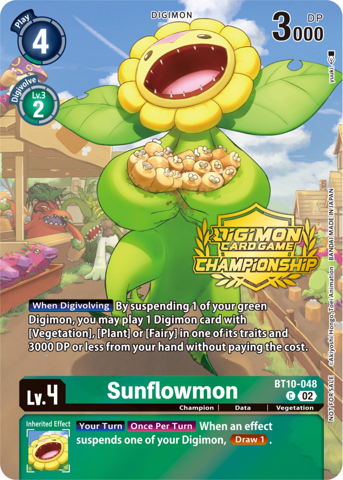 Sunflowmon [BT10-048] (Championship 2023 Tamers Pack) [Xros Encounter Promos] | Event Horizon Hobbies CA
