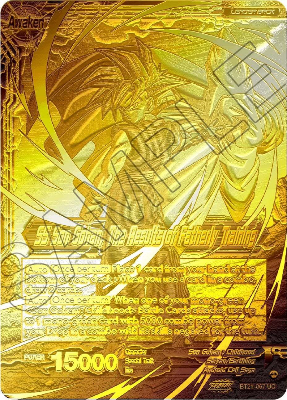 Son Gohan // SS Son Gohan, The Results of Fatherly Training (2023 Championship Finals) (Gold Metal Foil) (BT21-067) [Tournament Promotion Cards] | Event Horizon Hobbies CA