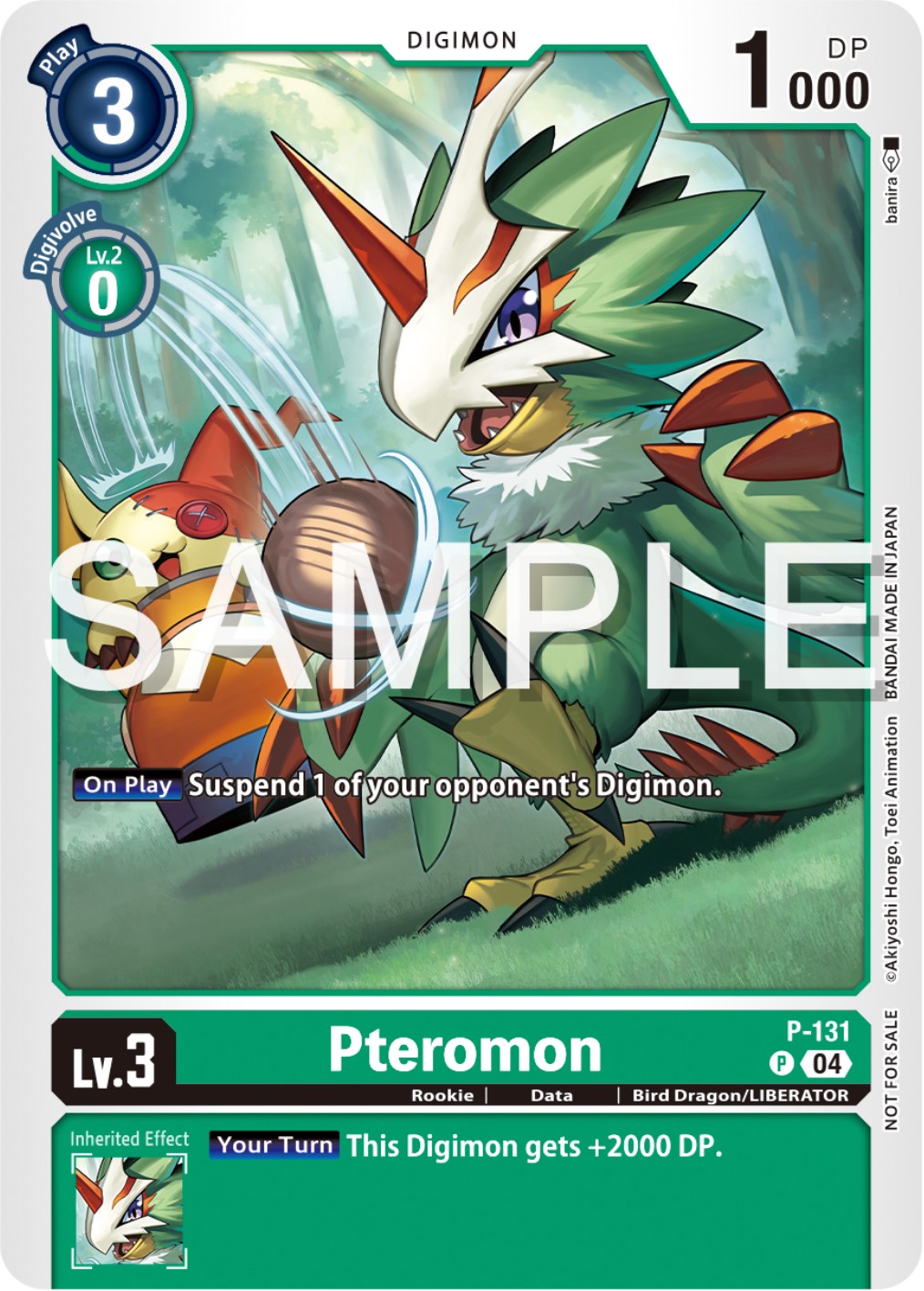 Pteromon [P-131] (Digimon Liberator Promotion Pack) [Promotional Cards] | Event Horizon Hobbies CA