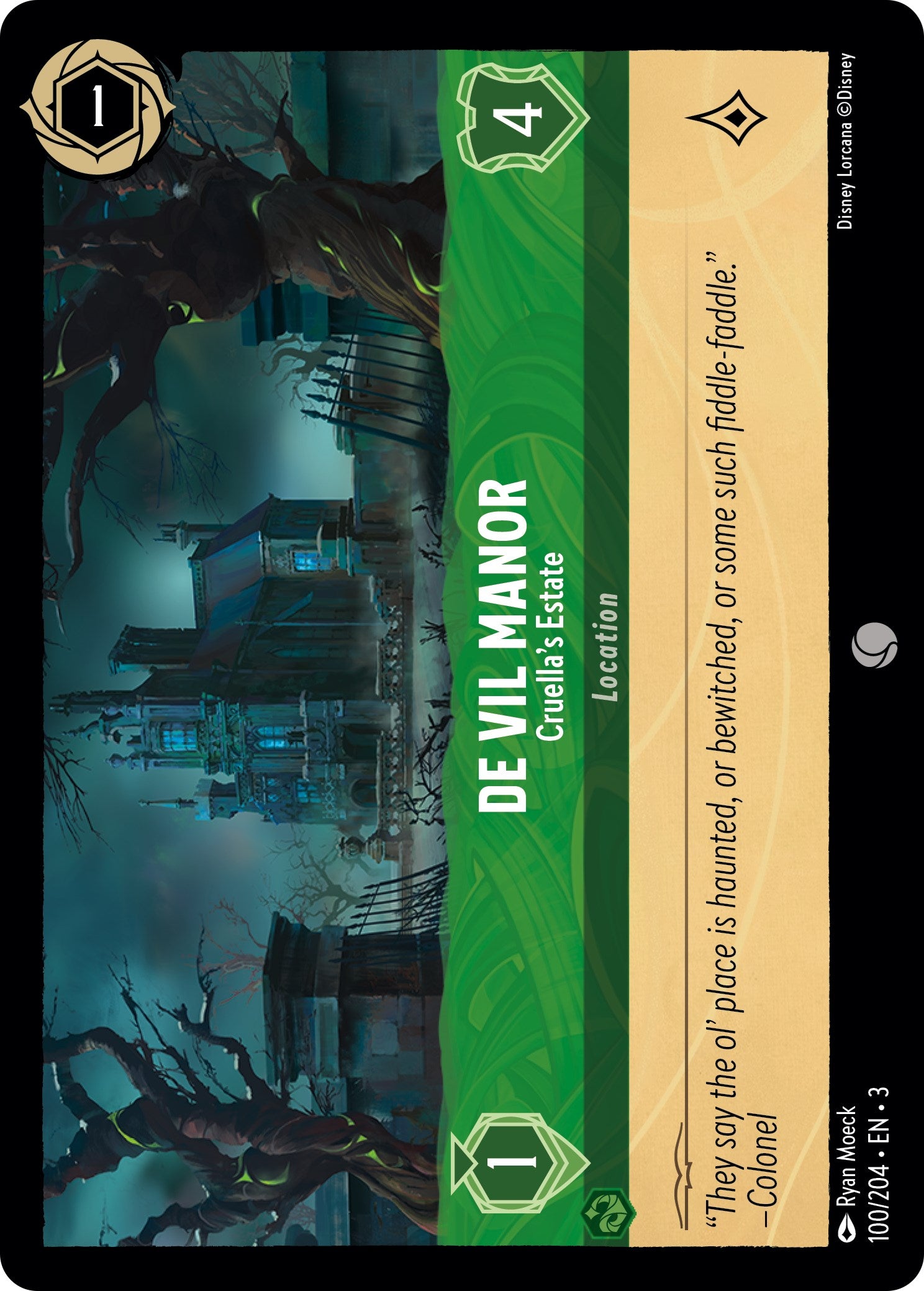 De Vil Manor - Cruella's Estate (100/204) [Into the Inklands] | Event Horizon Hobbies CA