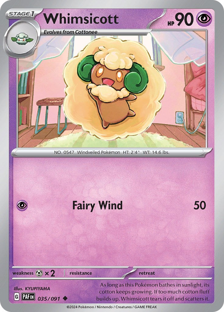 Whimsicott (035/091) [Scarlet & Violet: Paldean Fates] | Event Horizon Hobbies CA