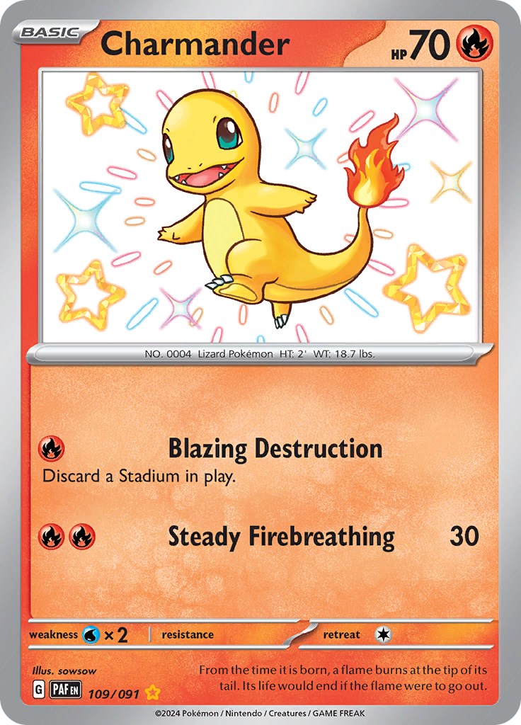 Charmander (109/091) [Scarlet & Violet: Paldean Fates] | Event Horizon Hobbies CA