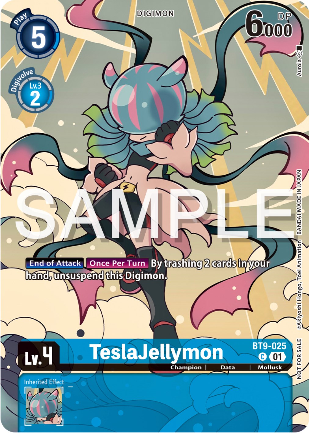 TeslaJellymon [BT9-025] (Digimon Illustration Competition Pack 2023) [X Record Promos] | Event Horizon Hobbies CA