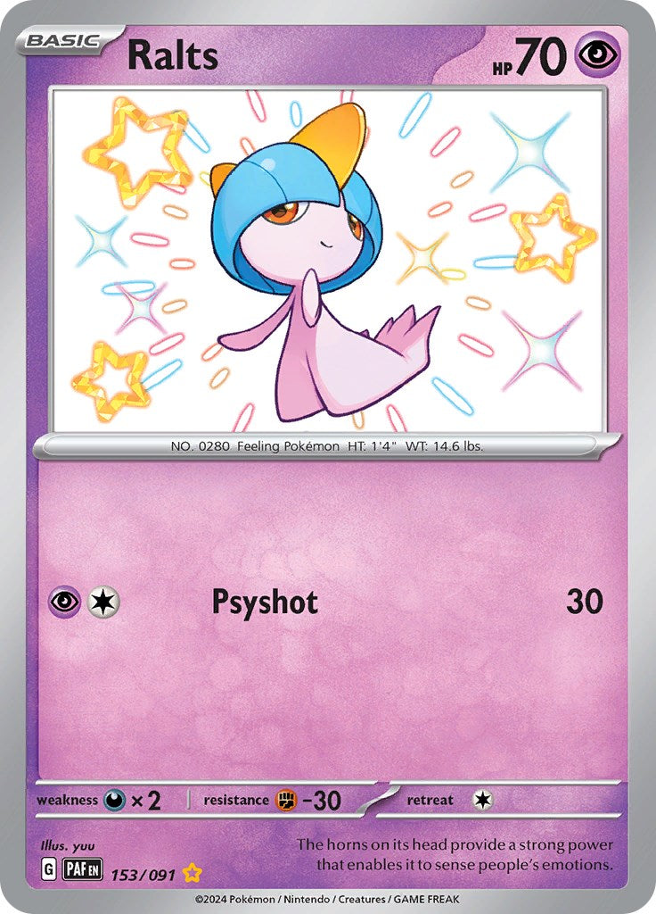 Ralts (153/091) [Scarlet & Violet: Paldean Fates] | Event Horizon Hobbies CA