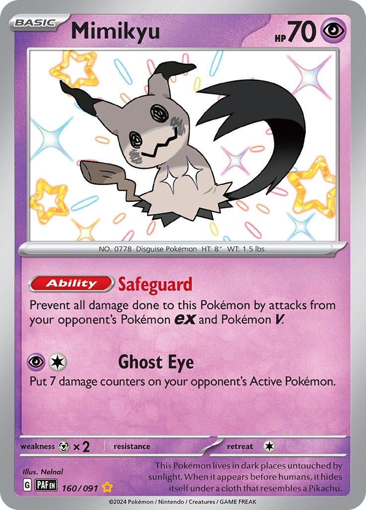 Mimikyu -160/091 [Scarlet & Violet: Paldean Fates] | Event Horizon Hobbies CA