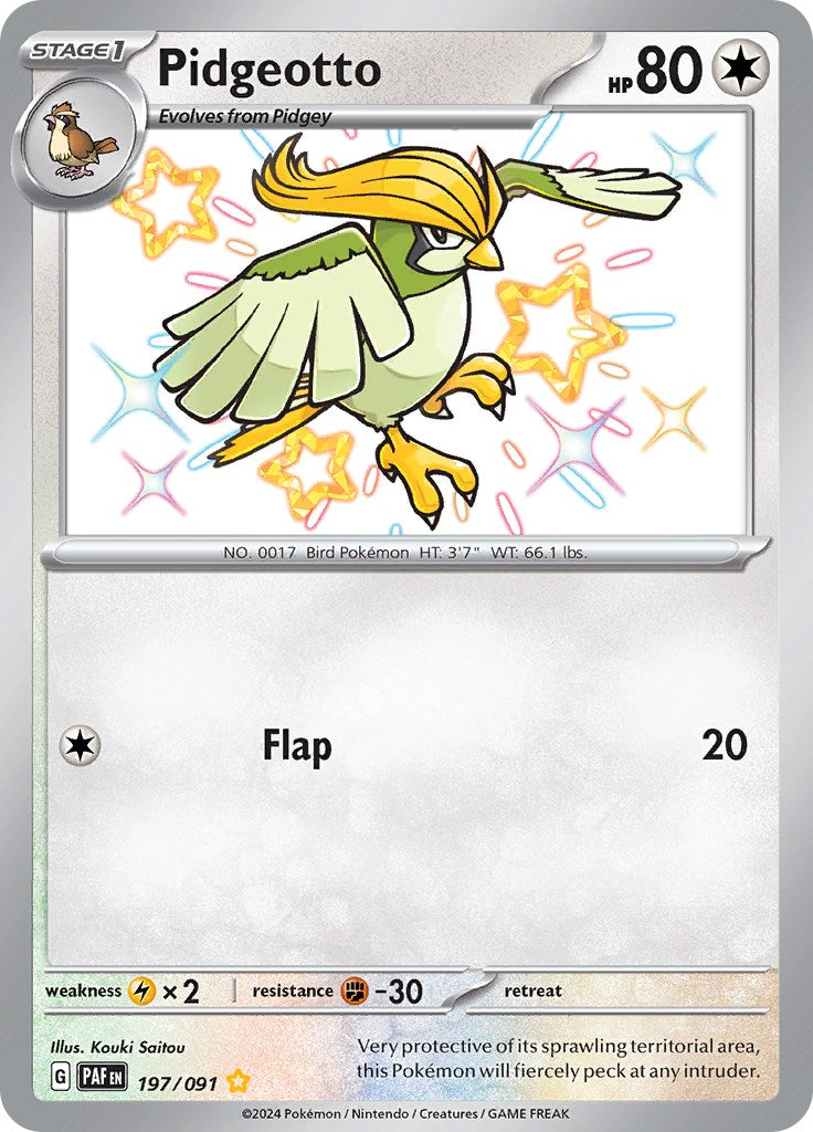 Pidgeotto (197/091) [Scarlet & Violet: Paldean Fates]