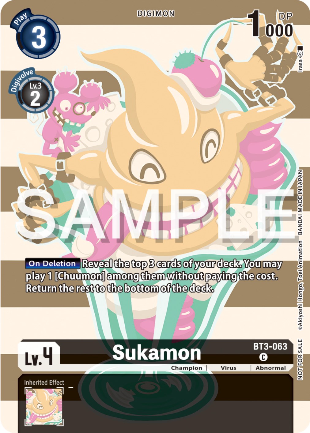 Sukamon [BT3-063] (Digimon Illustration Competition Pack 2023) [Release Special Booster Promos] | Event Horizon Hobbies CA