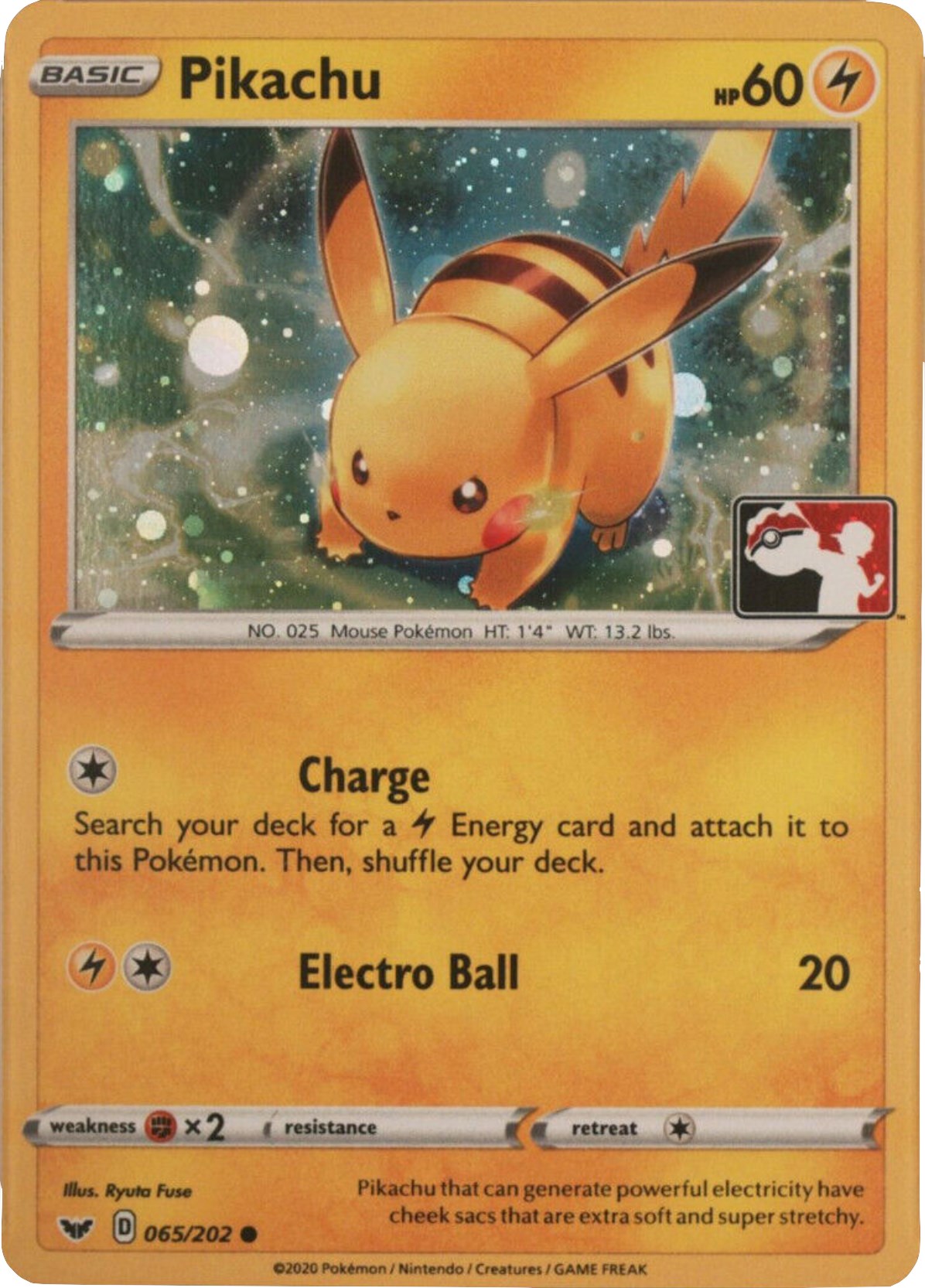 Pikachu (065/202) (Cosmos Holo) [League & Championship Cards] | Event Horizon Hobbies CA