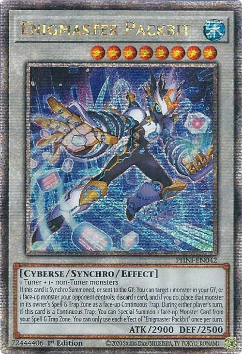 Enigmaster Packbit [PHNI-EN042] Quarter Century Secret Rare | Event Horizon Hobbies CA