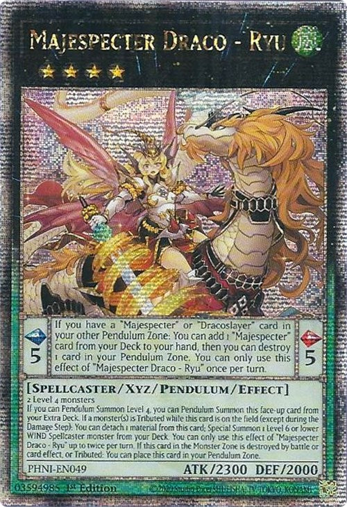 Majespecter Draco - Ryu [PHNI-EN049] Quarter Century Secret Rare | Event Horizon Hobbies CA