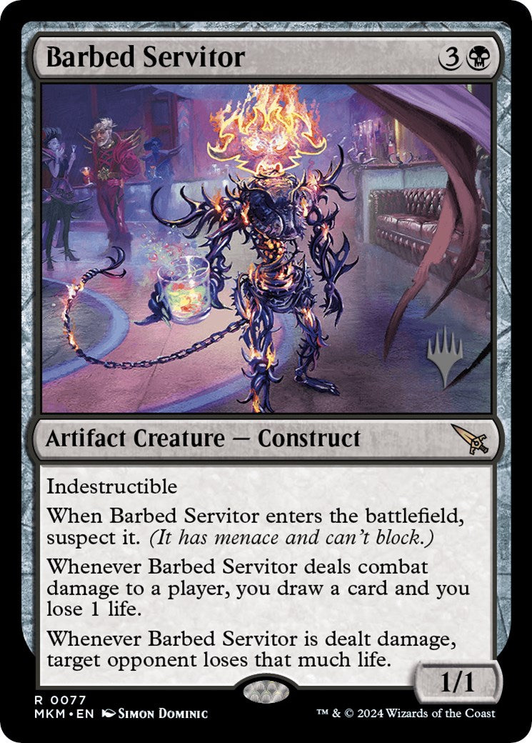 Barbed Servitor (Promo Pack) [Murders at Karlov Manor Promos] | Event Horizon Hobbies CA