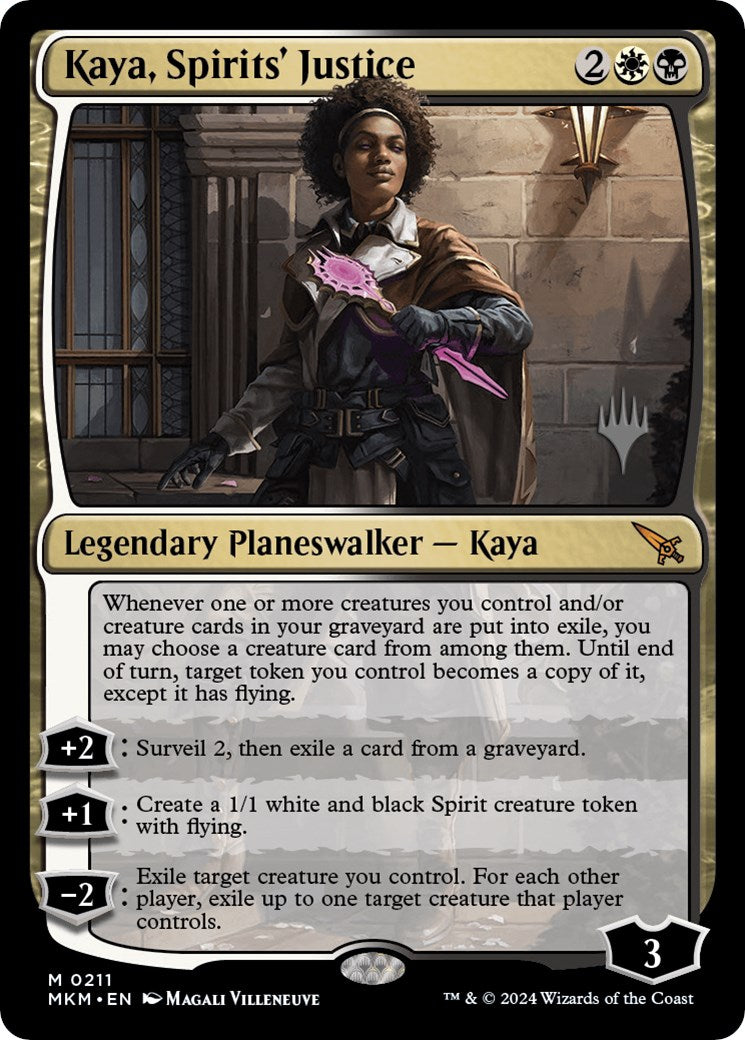 Kaya, Spirits' Justice (Promo Pack) [Murders at Karlov Manor Promos] | Event Horizon Hobbies CA