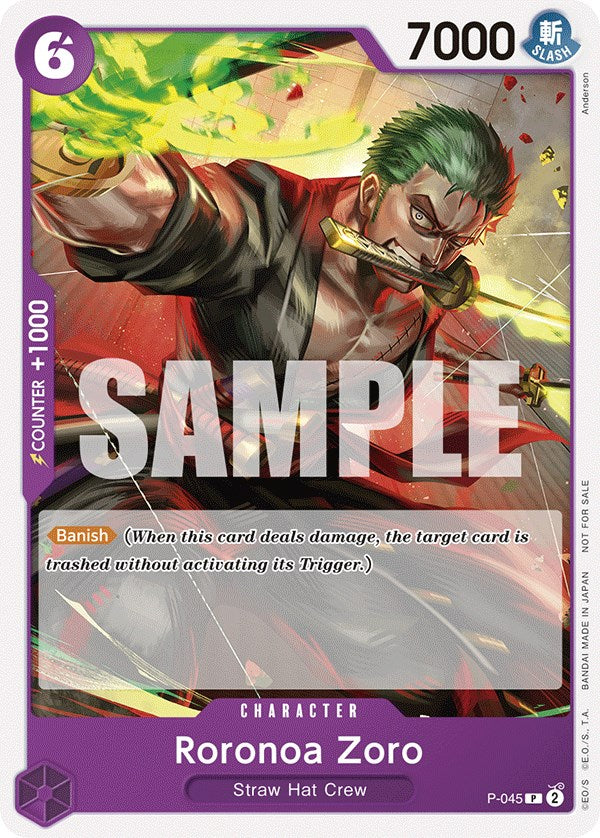 Roronoa Zoro (OP-06 Pre-Release Tournament) [Participant] [One Piece Promotion Cards] | Event Horizon Hobbies CA