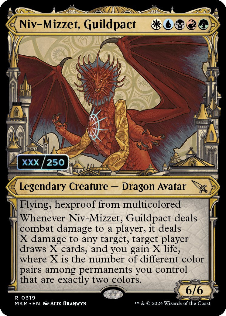 Niv-Mizzet, Guildpact (Serialized) [Murders at Karlov Manor] | Event Horizon Hobbies CA