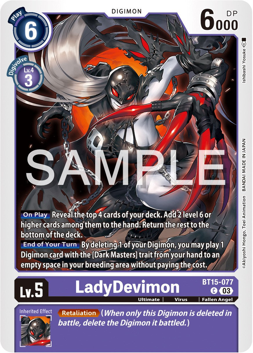 LadyDevimon [BT15-077] [Exceed Apocalypse] | Event Horizon Hobbies CA