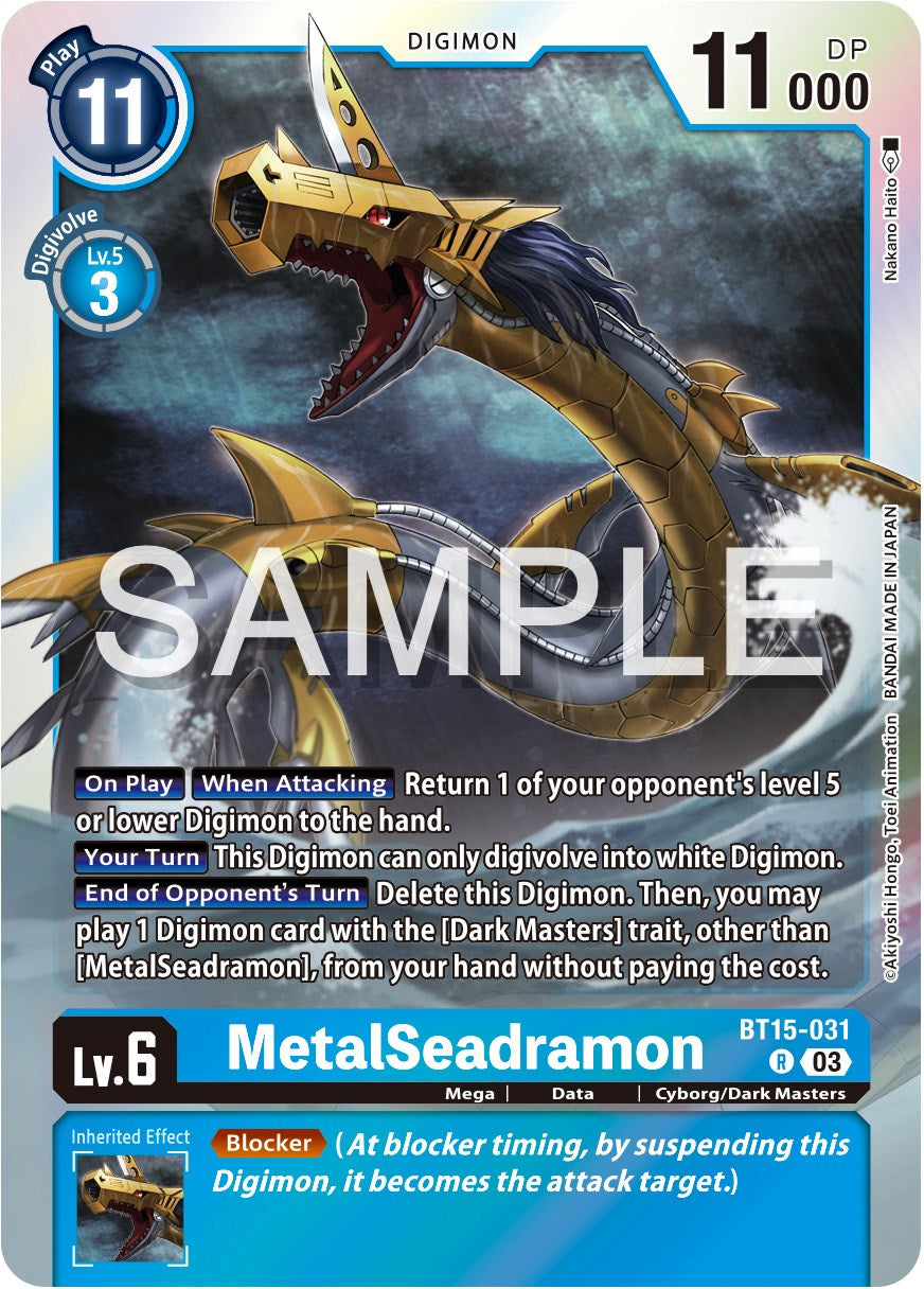 MetalSeadramon [BT15-031] [Exceed Apocalypse] | Event Horizon Hobbies CA