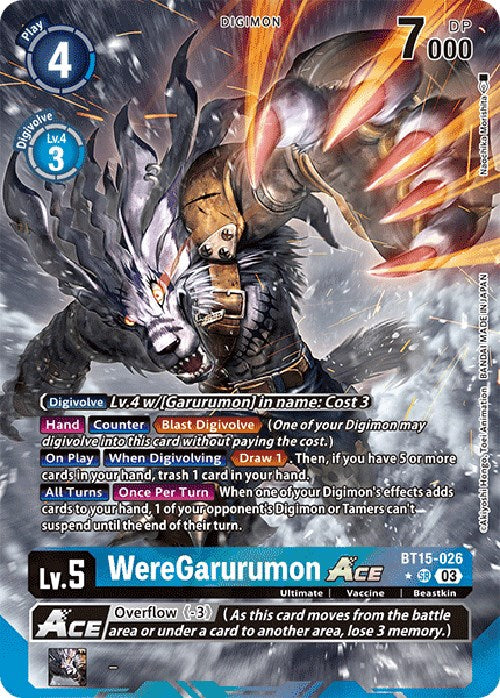 WereGarurumon Ace [BT15-026] (Alternate Art) [Exceed Apocalypse] | Event Horizon Hobbies CA