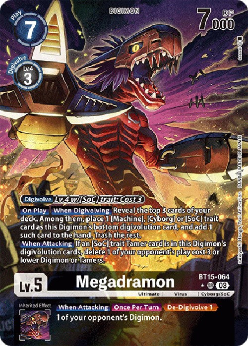 Megadramon [BT15-064] (Alternate Art) [Exceed Apocalypse] | Event Horizon Hobbies CA