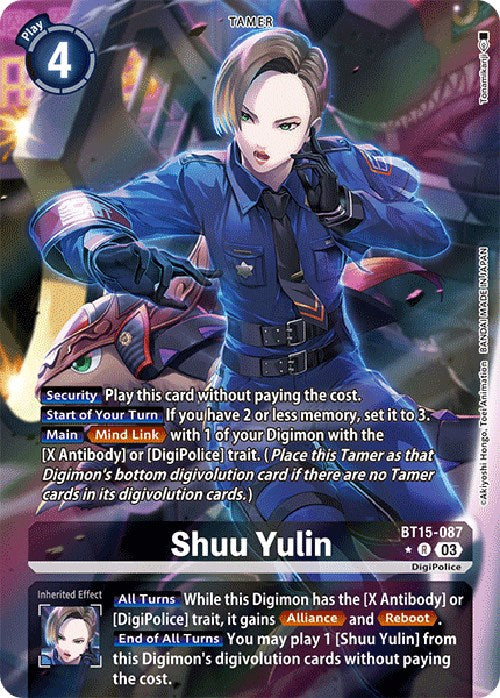 Shuu Yulin [BT15-087] (Alternate Art) [Exceed Apocalypse] | Event Horizon Hobbies CA