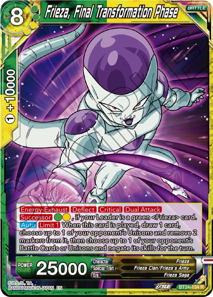 Frieza, Final Transformation Phase (BT24-134) [Beyond Generations] | Event Horizon Hobbies CA