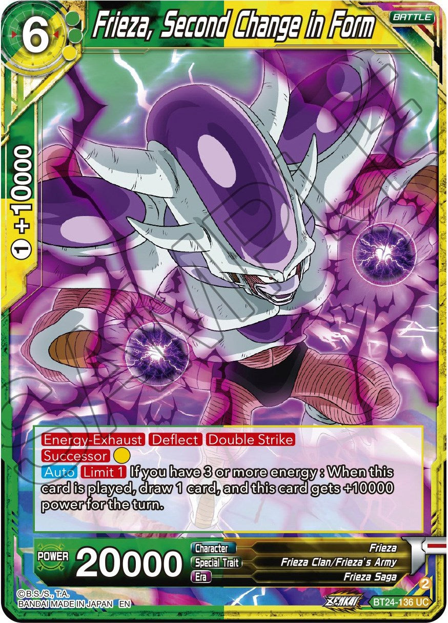 Frieza, Second Change in Form (BT24-136) [Beyond Generations] | Event Horizon Hobbies CA