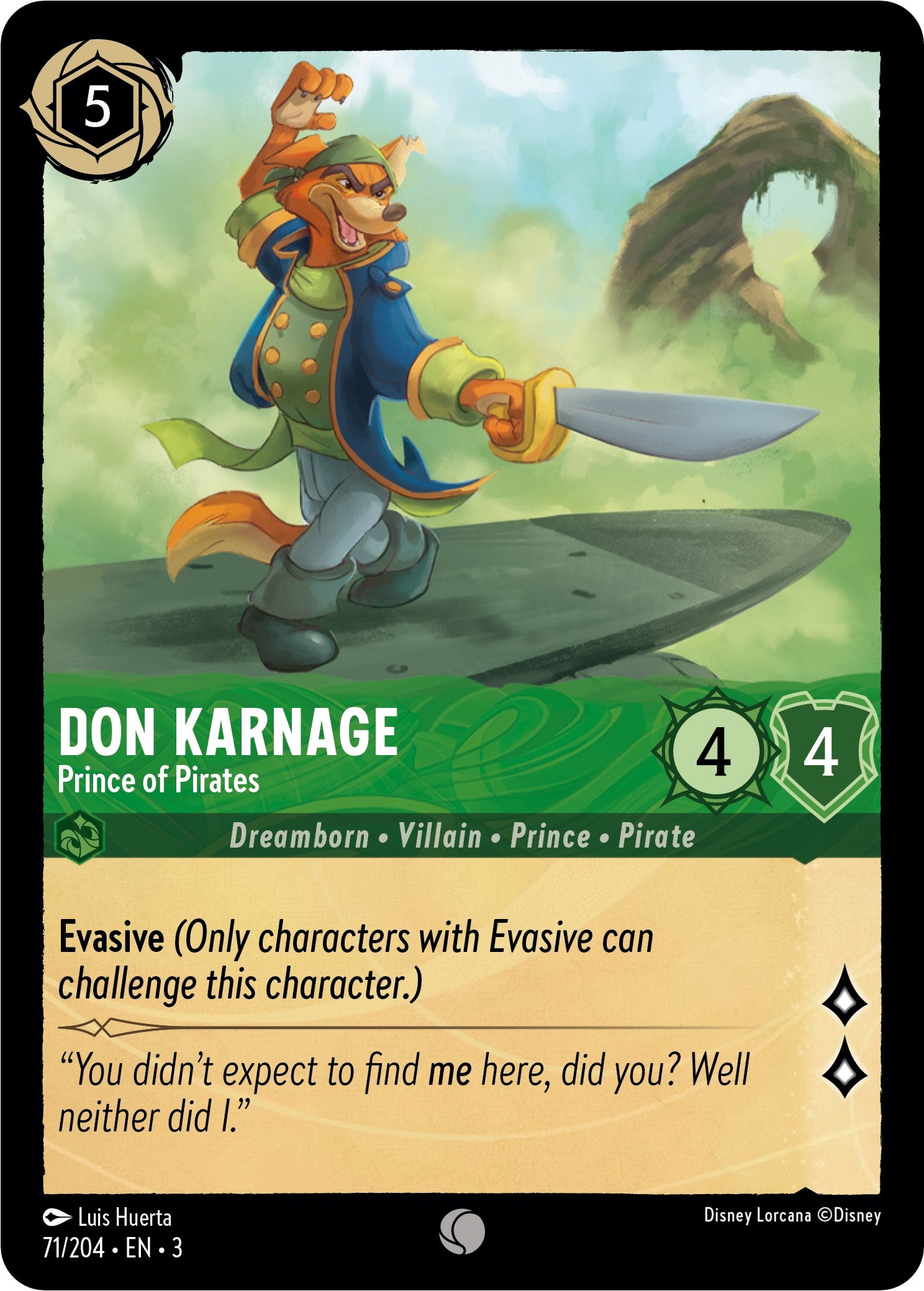 Don Karnage - Prince of Pirates (71/204) [Into the Inklands] | Event Horizon Hobbies CA