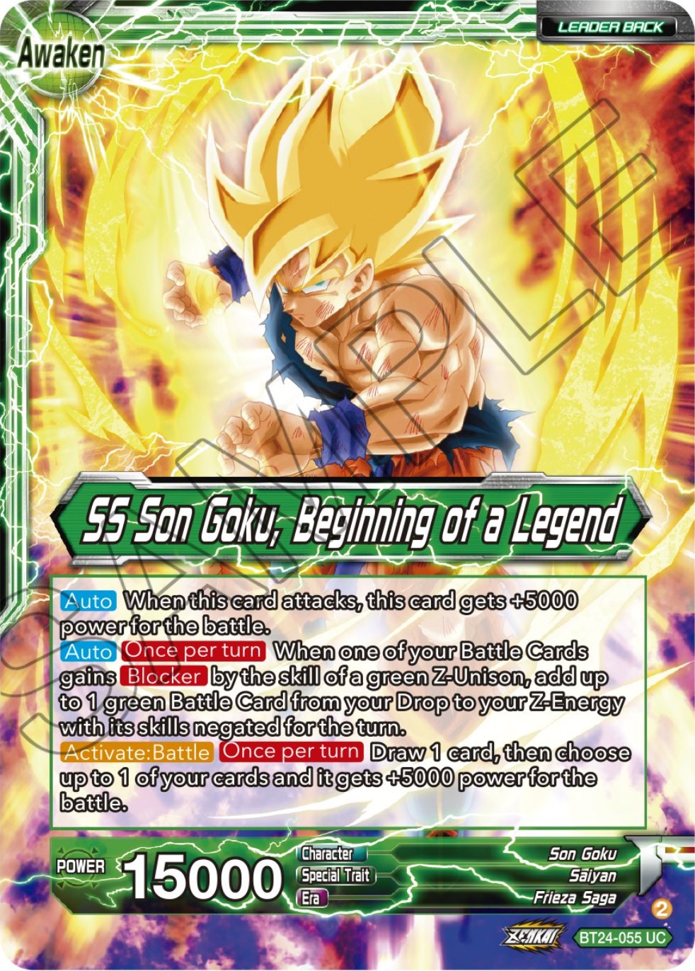 Son Goku // SS Son Goku, Beginning of a Legend (BT24-055) [Beyond Generations] | Event Horizon Hobbies CA