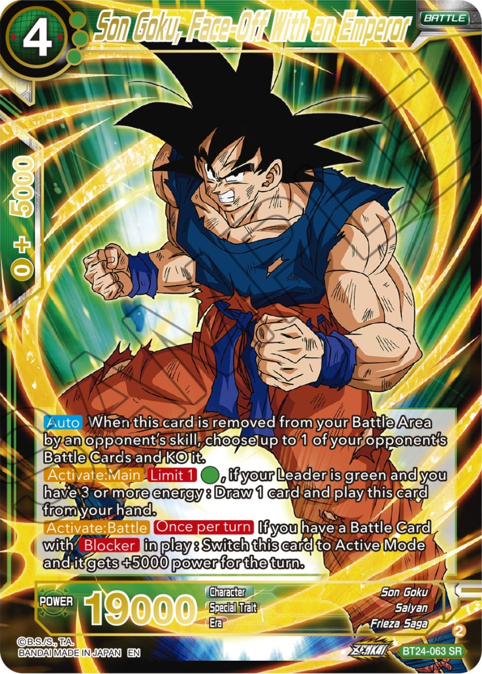 Son Goku, Face-Off With an Emperor (BT24-063) [Beyond Generations] | Event Horizon Hobbies CA