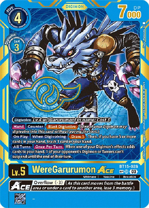 WereGarurumon Ace (Special Rare) [BT15-026] [Exceed Apocalypse] | Event Horizon Hobbies CA