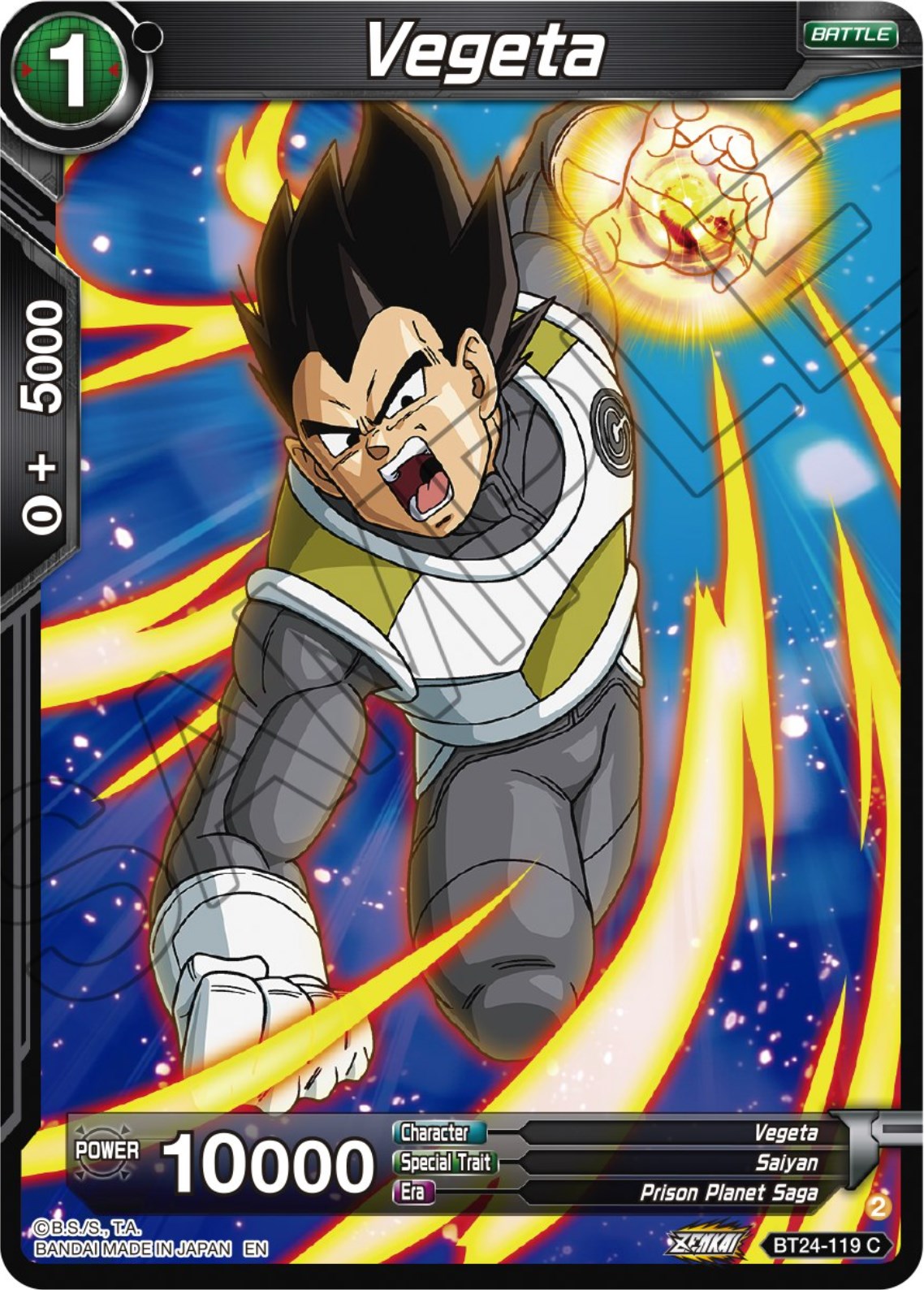 Vegeta (BT24-119) [Beyond Generations] | Event Horizon Hobbies CA