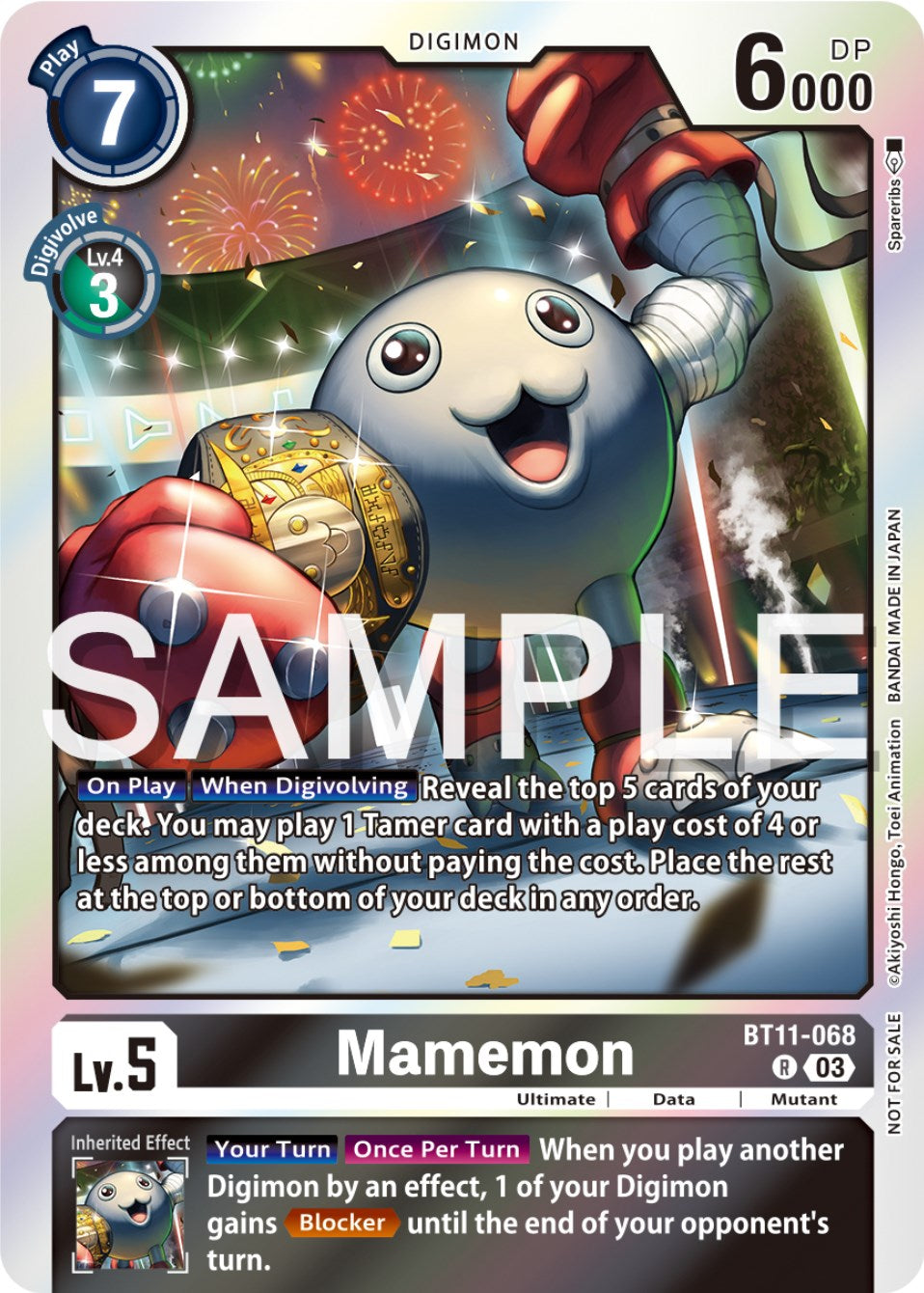 Mamemon [BT11-068] (Official Tournament Pack Vol.12) [Dimensional Phase Promos] | Event Horizon Hobbies CA