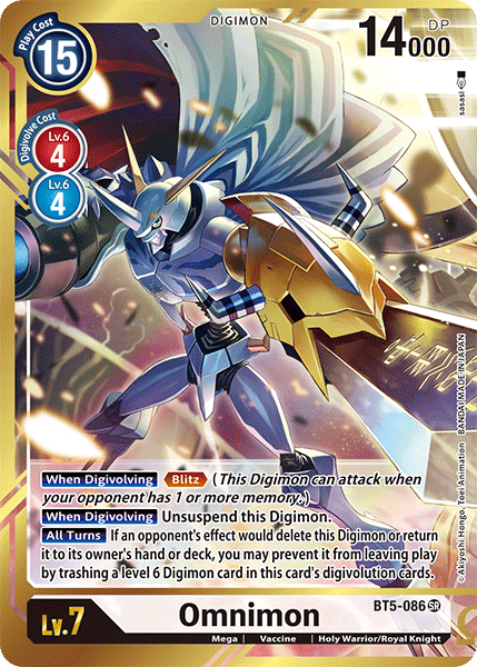 Omnimon [BT5-086] (Alternate Art - Sasasi) [Battle of Omni] | Event Horizon Hobbies CA