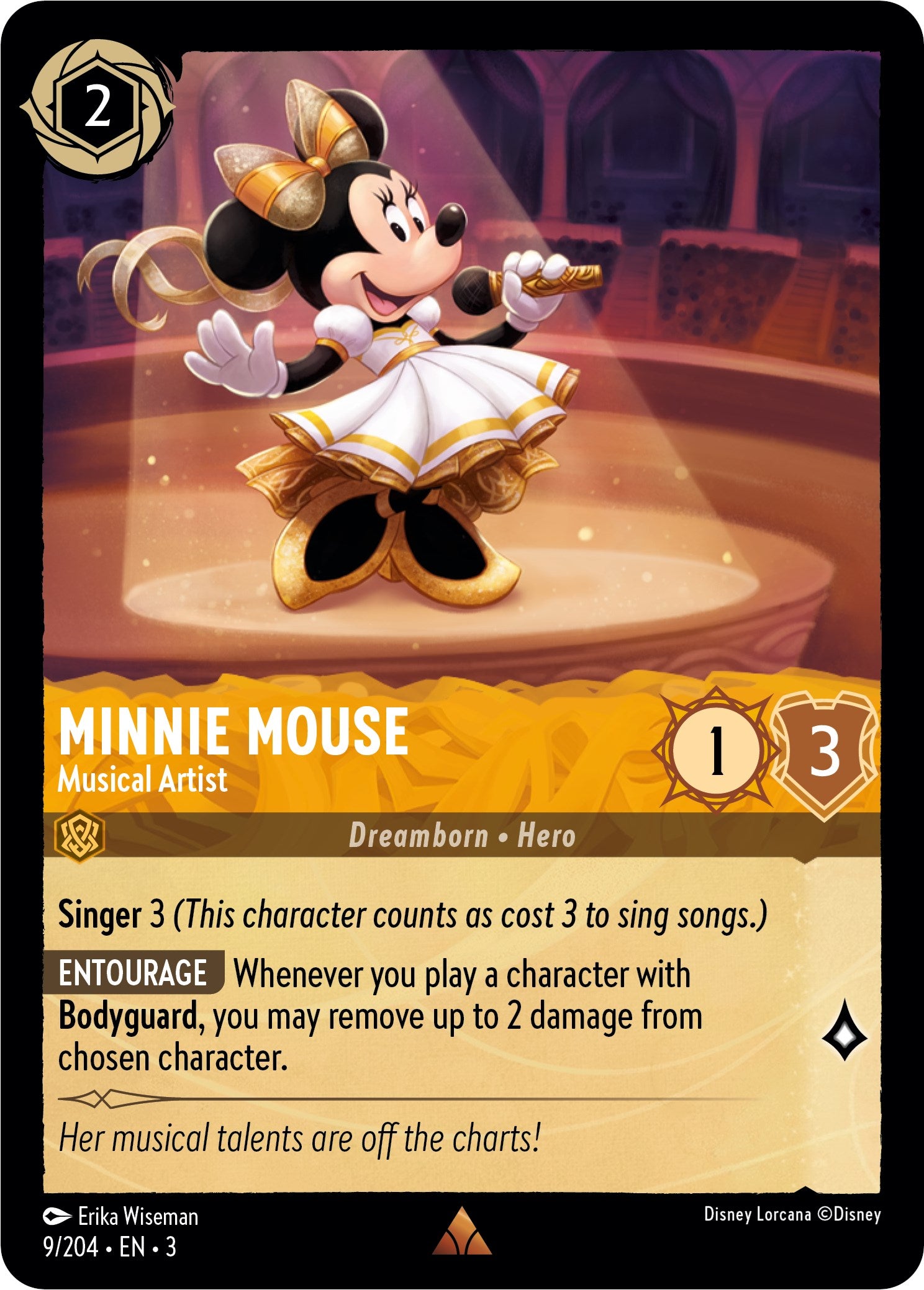 Minnie Mouse - Musical Artist (9/204) [Into the Inklands] | Event Horizon Hobbies CA